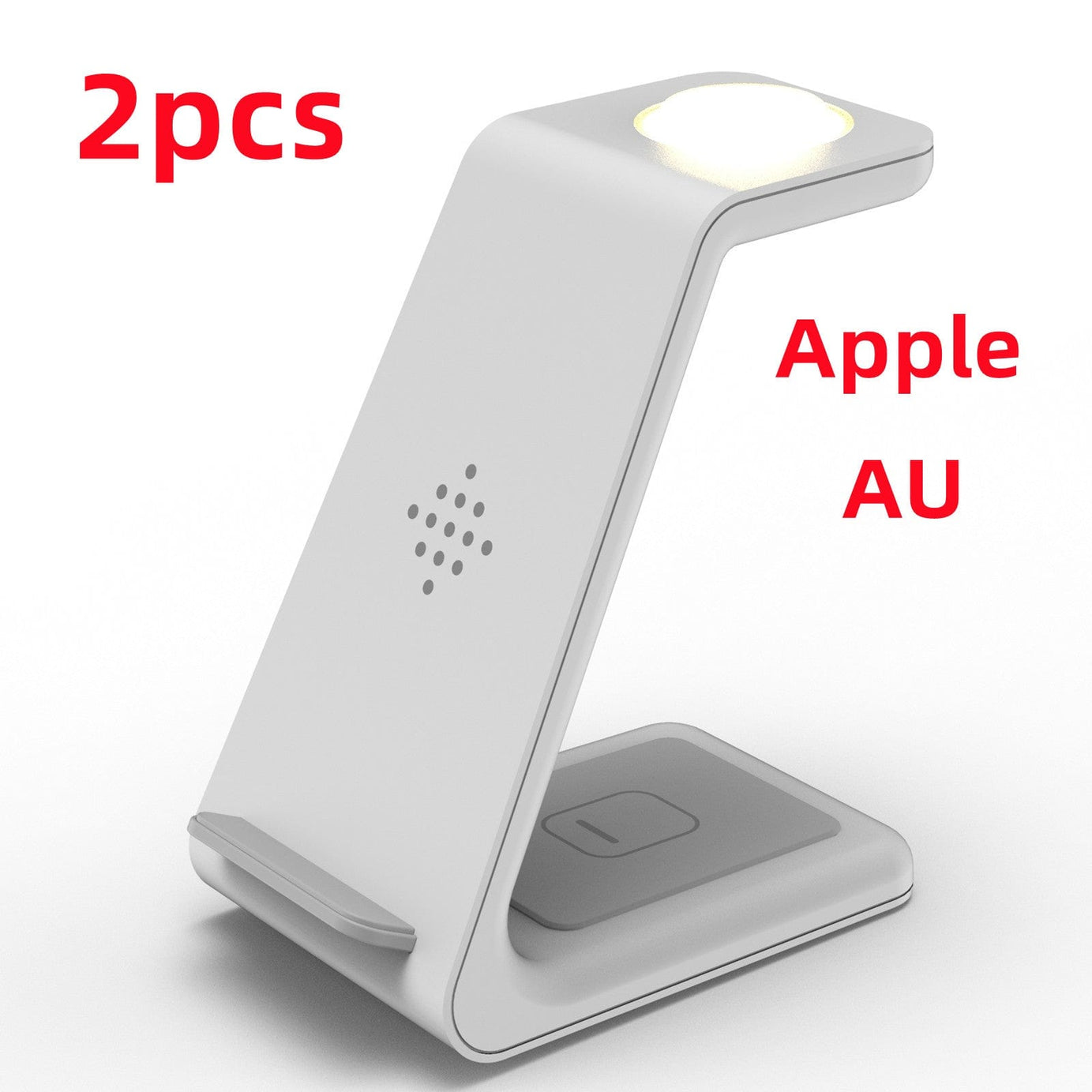 Trade Castle Mobile White 2pcs / Apple AUplug 3 In 1 Fast Charging Station Wireless Charger Stand Wireless Quick Charge Dock For Phone Holder