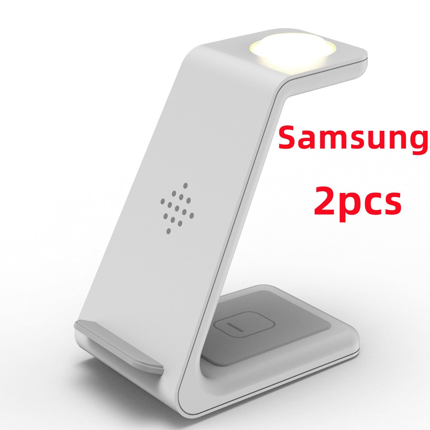 Trade Castle Mobile White / Samsung2pc 3 In 1 Fast Charging Station Wireless Charger Stand Wireless Quick Charge Dock For Phone Holder