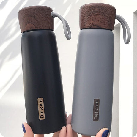 Trade Castle Vacuum Flasks 500ml Simple Travel Coffee Mug Thermos Cup Vacuum Water Bottle Flask Stainless Steel Tea Milk Thermal Cup Students Couple Gift