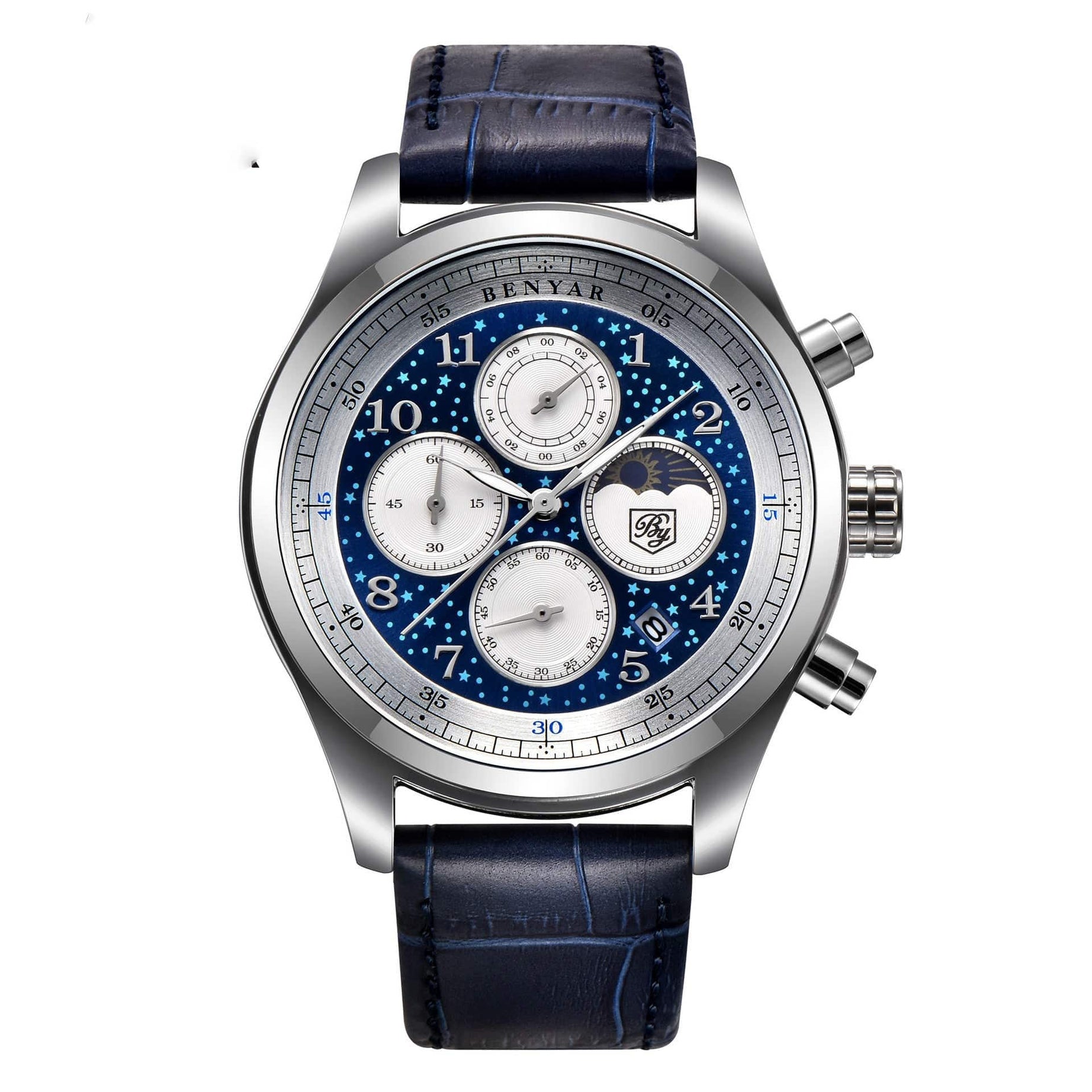 tradecastle mens Belt medium blue Belt men's watch watches men's quartz watches