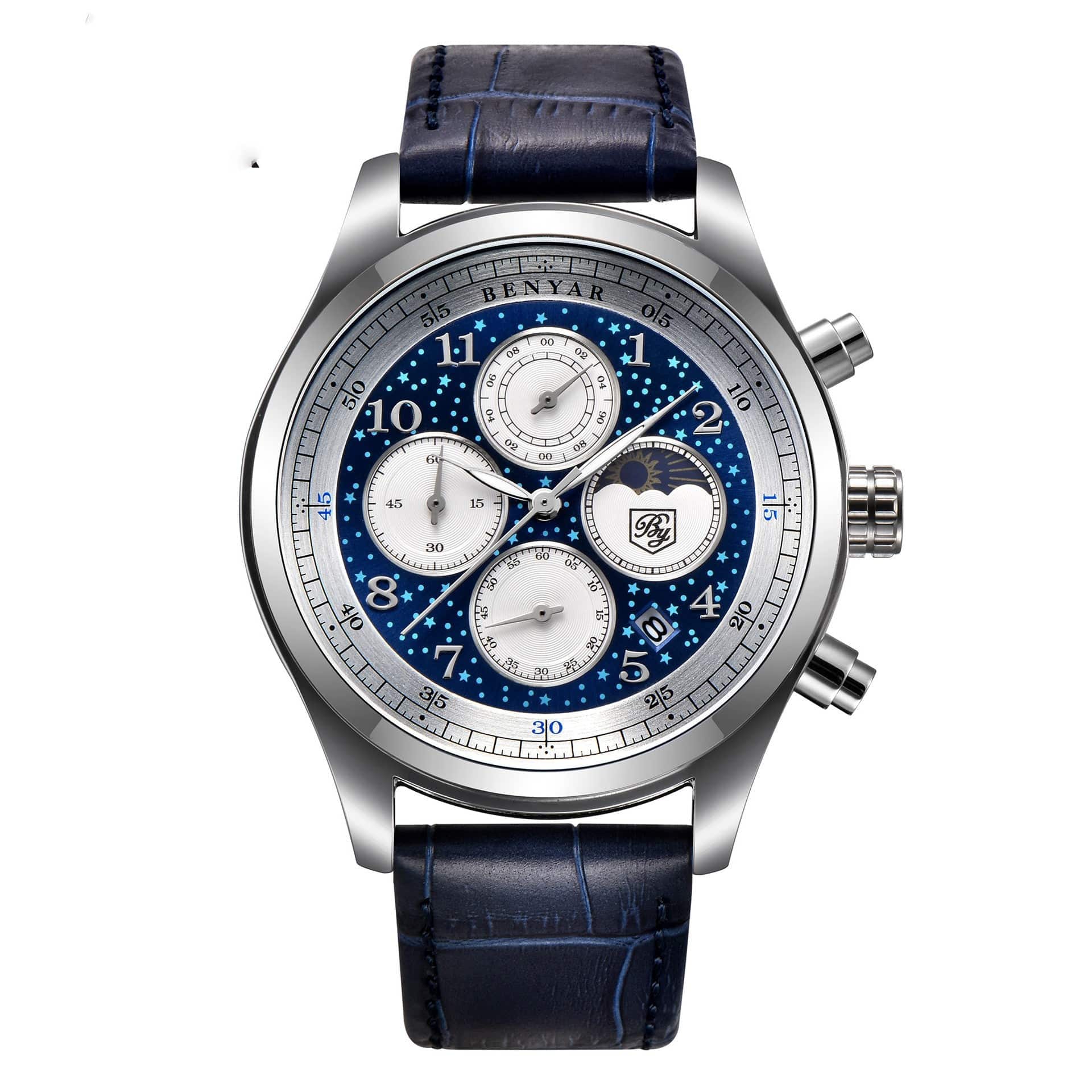 tradecastle mens Belt medium blue Belt men's watch watches men's quartz watches