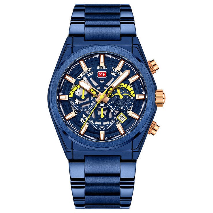 tradecastle mens Blue Men's business watches