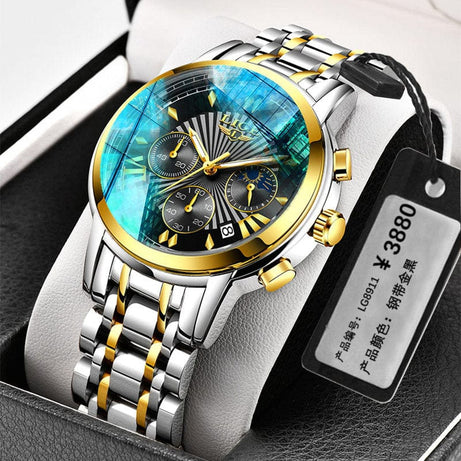 tradecastle mens Gold black Trend mechanical watches