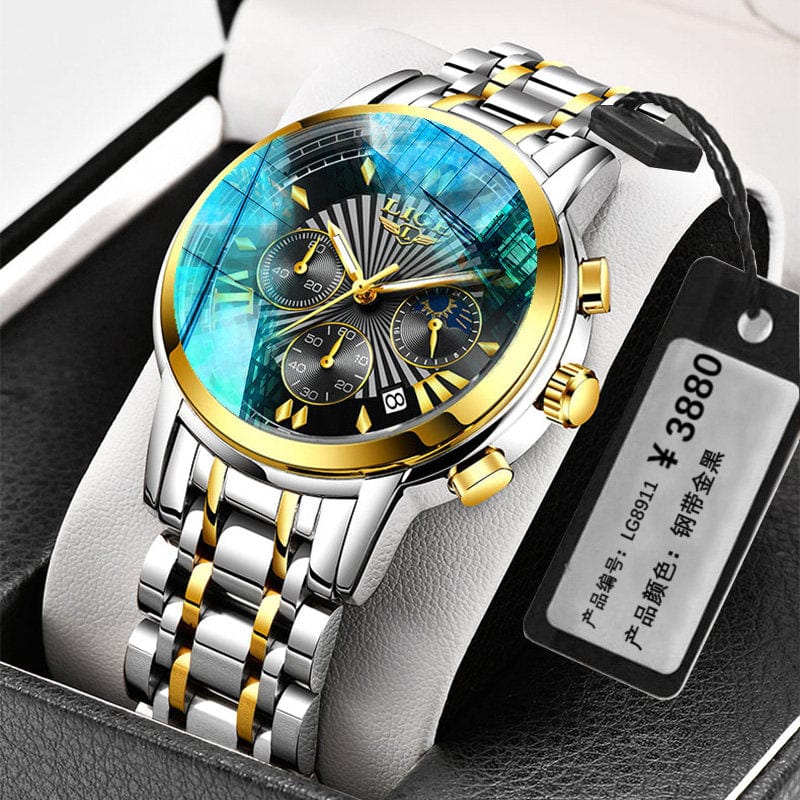 tradecastle mens Gold black Trend mechanical watches