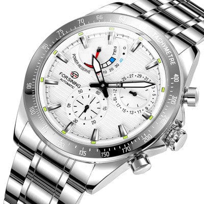 tradecastle mens Silver white Men's mechanical watches
