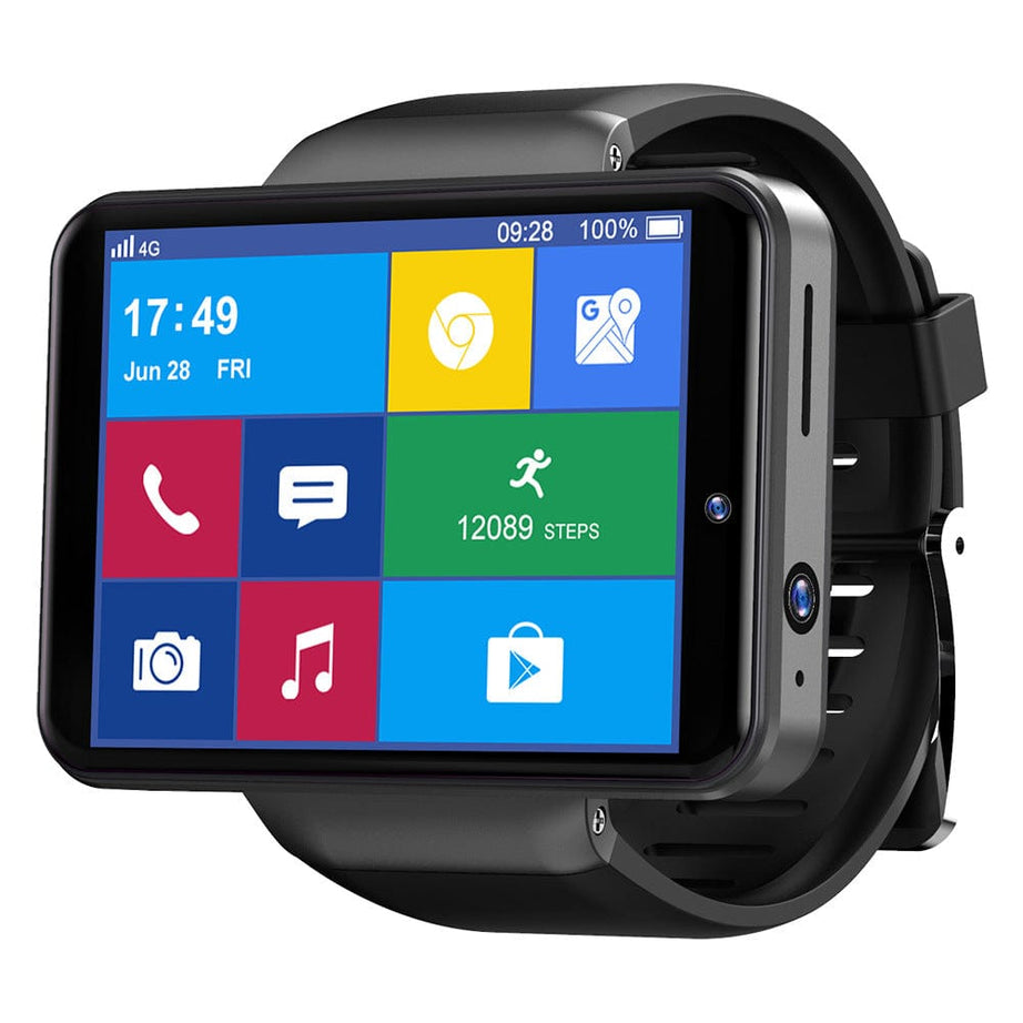tradecastle smartwatch Black Android Smartwatch with 4G connectivity