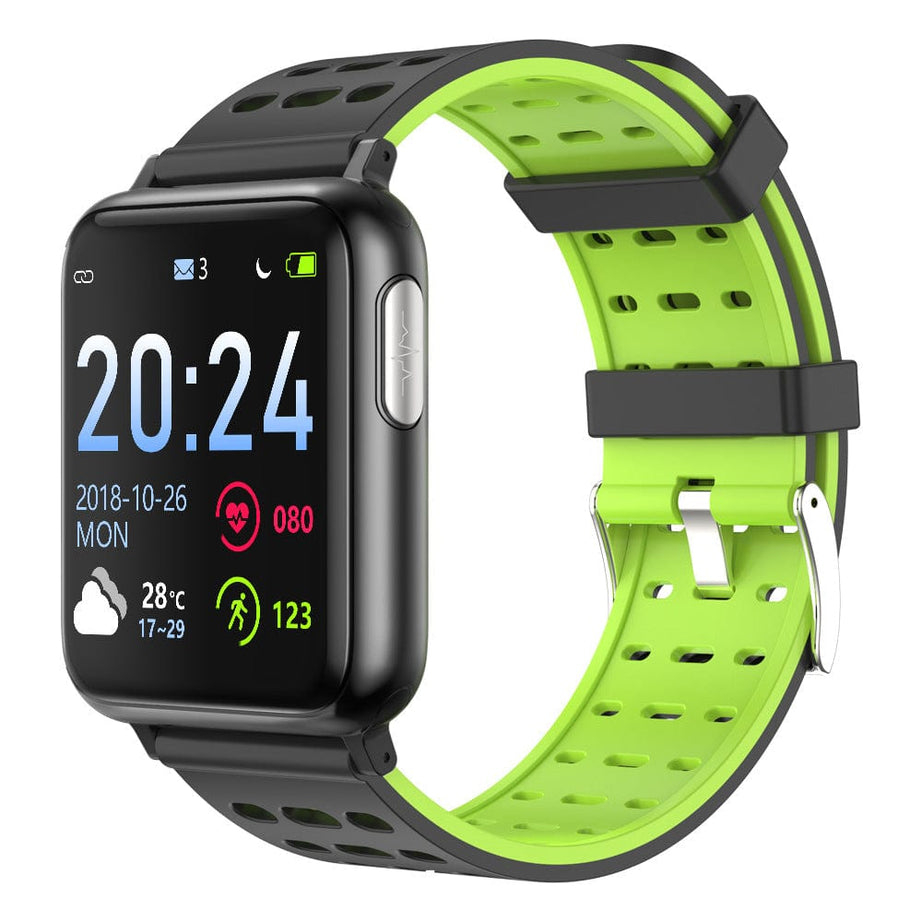 tradecastle smartwatch Black Green V5 smart bracelet