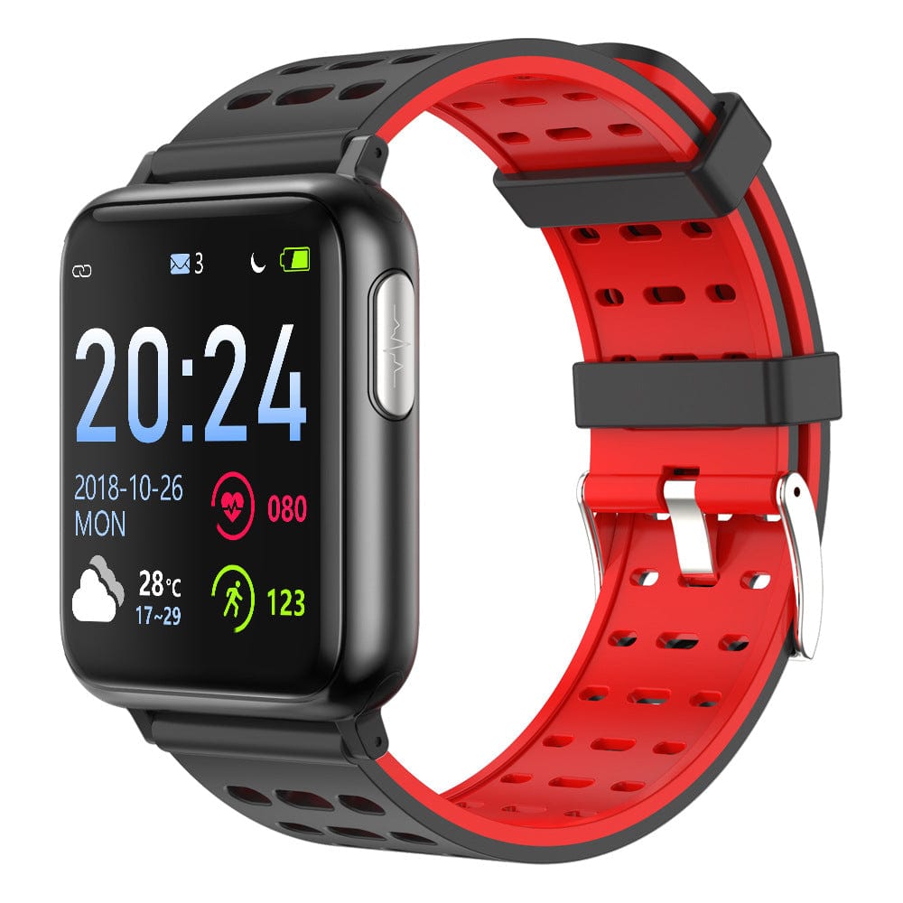 tradecastle smartwatch Black Red V5 smart bracelet