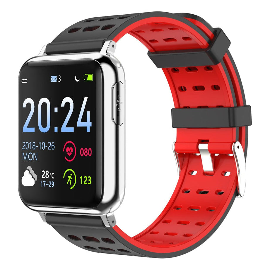 tradecastle smartwatch Sliver Red V5 smart bracelet