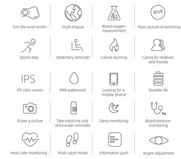 tradecastle smartwatch Smart watch with touch screen display-Touch screen S19 smart watch