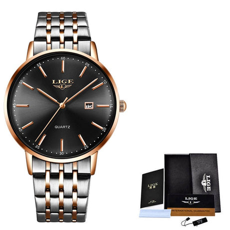 tradecastle womens Black Men's And Women's Universal Watches Waterproof Watches
