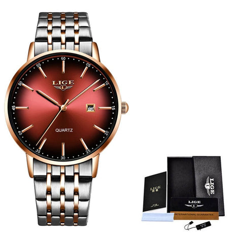 tradecastle womens Red Men's And Women's Universal Watches Waterproof Watches